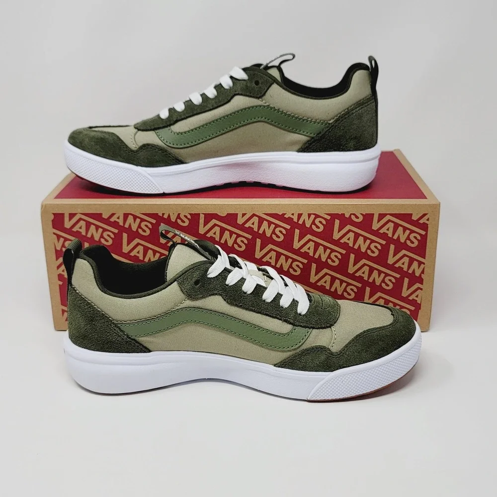 Vans Range EXP Sneakers Mens 8.0 Green Sport Block Elm Grape Leaf VN000CY1G9R